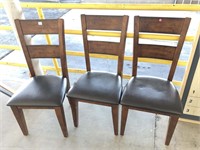 Set of 3 Ladderback Chairs