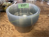 24ct 6" Clear Plastic Planters