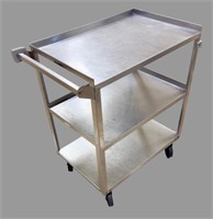 Lakeside three tier stainless steel kitchen cart,