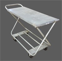 Win-Holt galvanized rolling two tier cart,