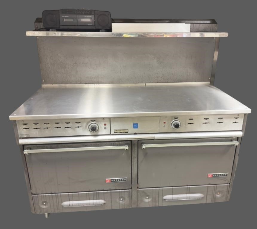Garland Electric double oven with a stainless