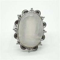 Silver Moonstone(12.6ct) Ring