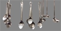 (23) assorted kitchen spoons, slotted