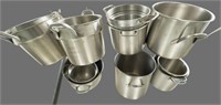 (11) Stainless steel cook pots, double