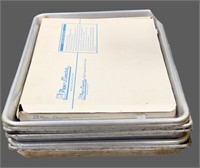 (6) Sheet pans 25.5" x 17.75" along with a