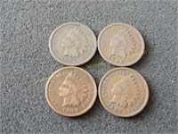 1896 , 1904, 1905, 1909 Indian head pennies