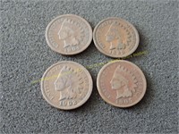 1889, 1902, 1904, 1905, Indian head pennies