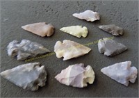 Group of stone arrowheads