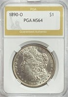 1890-O Morgan Silver Dollar MS-64