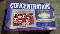 Unplayed Concentration game. Complete
