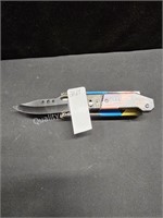 harley davidson flag pocketknife (display)