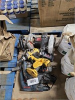 assorted damaged tools