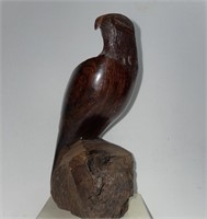 Vintage Hand carved Maltese Falcon - Rustic decor