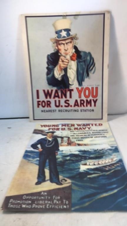 Old Navy and Army Posters