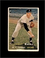 1957 Topps #185 Johnny Kucks P/F