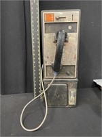 Vintage Coin Operated Pay Phone w/ Key
