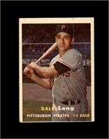 1957 Topps #3 Dale Long VG to VG-EX