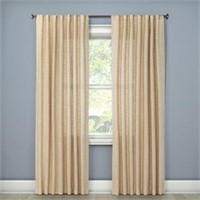 1pc Light Filtering Textured Weave Window Curtain