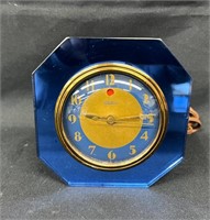 Warren Telechron Deco Style Blue Electric Clock