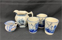 Misc Blue & White China/Porcelain Pcs