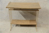 METAL MIDMOD TABLE - NOTE CONDITION 30.5x17x28.5