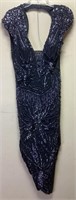 VTG. MONTALDOS SEQUINED EVENING GOWN