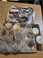 Canning Jars & Silver Plate Lot