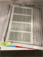 2 filtrete air filters, vent cover