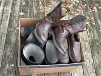 Lot containing misc boots, shoes size 11