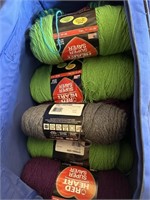 Large lot of yarn & Duffle