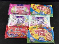 Assorted New bags of candy. Best Buy dates July