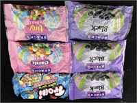 Assorted New bags of candy. Best Buy dates