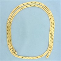 30 Inch Heavy C Link Chain Necklace in 14K Yellow