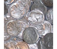 100 Readable Date Buffalo Nickels