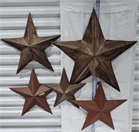 Large Decorative Metal Wall Stars