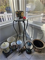 Plant Stand, Pots & Vases