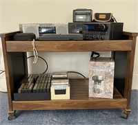 Vintage Electronics and TV Stand