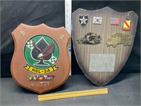 2 military plaques