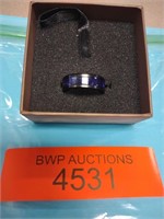 Size 11 blue accent men's ring