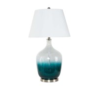 Silverwood Ayla 32" Green Ombre Glass Table Lamp