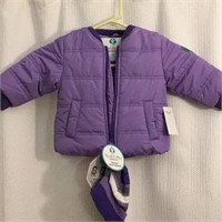 Buckle Me Toddler Girls Coat- Size 6/9M