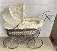 Vintage Baby Doll Stroller with Dolls