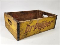 EARLY PAINTED DR. PEPPER WOOD CRATE