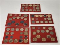5) US PROOF COIN SETS