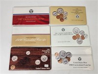 1985-1990 UNITED STATES UNCIRCULATED COIN SET