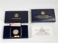 LIBRARY OF CONGRESS US MINT SILVER GOLD PROOF