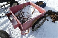 Yard cart - no handles - tires flat