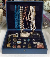 Lot of Fashion Jewelry and Box Rings, necklaces