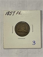 1857 FE Penny Flying Eagle Penny