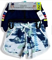 Eddie Bauer Boy S 2-Pack Hybrid Shorts-Size14/16